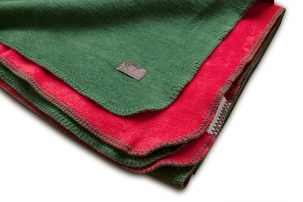 Biophotonen-Kuscheldecke „leaf/blut"